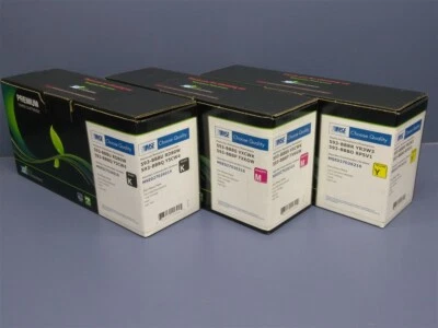 Комплект из 3 высокопроизводительных тонеров для Dell C2660DN C2665DNF черный пурпурный желтый - Изображение 1 из 4