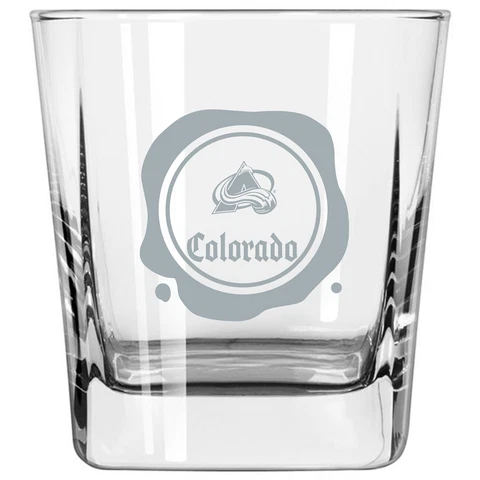 Colorado Avalanche 14oz. Frost Stamp Old Fashioned Glass Cover