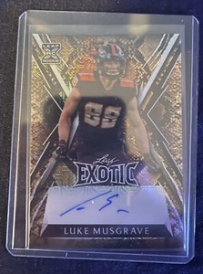 2023 Leaf Exotic Luke Musgrave RC Snake Mojo Prizm Auto #4/8 SSP Packers