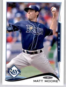 2014 Topps Matt Moore Base Card MLB PWE Rays #588 - Picture 1 of 2