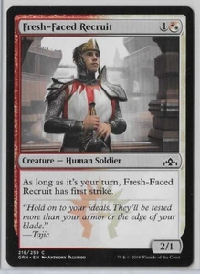 MTG Fresh-Faced Recruit Guilds of Ravnica (GRN) Common Magic #216/259 Unplayed - Picture 1 of 3