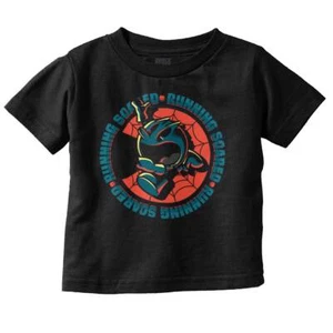 Spooky Halloween PACMAN Game Running Scared Toddler Boy Girl Youth T Shirt Tee - Picture 1 of 6