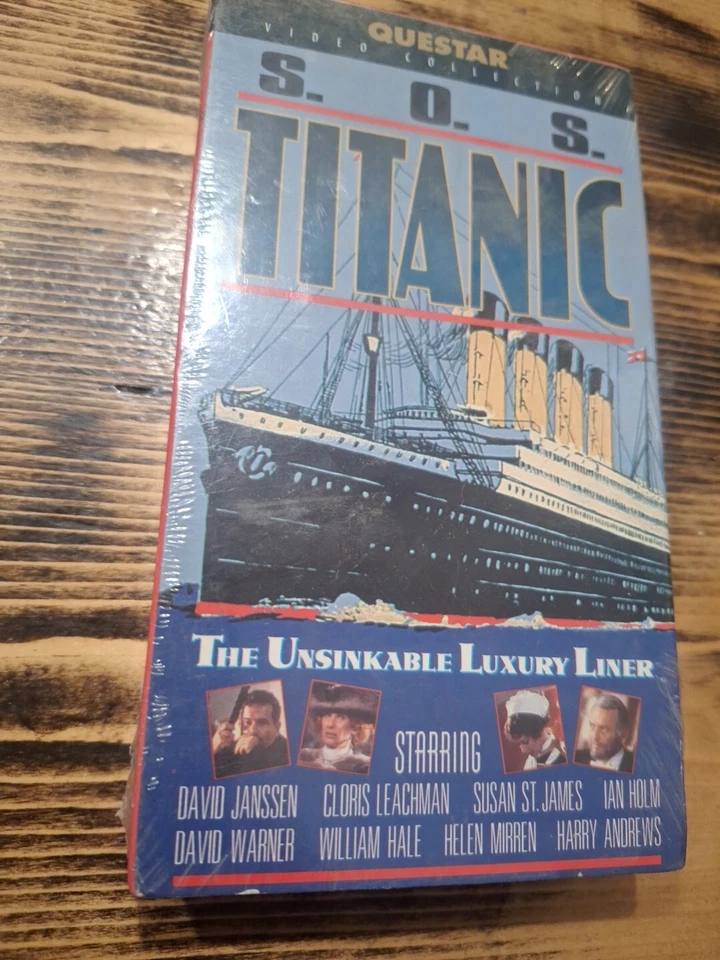 RARE S.o.s. Titanic VHS Videotape Factual Account of Unsinkable Luxury Liner