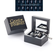 Black Wooden Handcraft Hand Crank Music Box ♫ Game Of Thrones ♫