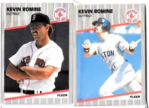 KEVIN ROMINE 1989 FLEER DIFFERENT PHOTO VARIATION LOT - Picture 1 of 1
