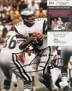 Roman Ildonzo Gabriel Jr. Philadelphia Eagles Signed Autographed 10x8 JSA COA - Picture 1 of 6