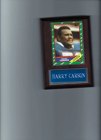 HARRY CARSON PLAQUE NEW YORK GIANTS NY FOOTBALL NFL   C Cover
