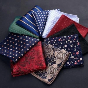 Vintage Paisley Floral Pocket Square Handkerchief for Men Suit Accessory - Picture 1 of 48