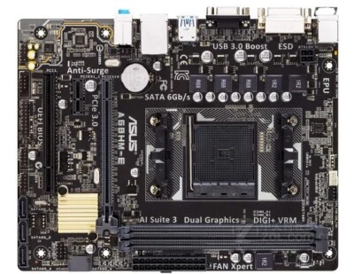 FOR ASUS A68HM-E Desktop Motherboard AMD A68H Micro ATX DDR3 FM2/FM2+ Tested OK - Image 1 of 3