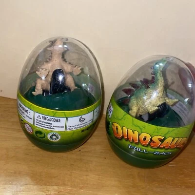 Huevos de Pascua precargados con grandes dinosaurios tirar hacia atrás coches paquete de 2 tamaño jumbo - Sku17 Foto 1 de 4