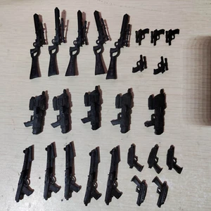 Lot /25pcs 1:12 Scale Pistol & Rifle Gun weapons for 6" Star Wars GI Joe Figure - Picture 1 of 2