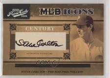 2005 Playoff Prime Cuts MLB Icons Century Silver /25 Steve Carlton Auto HOF