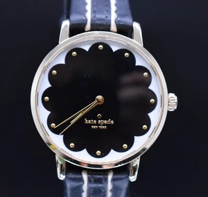 KATE SPADE New York Metro Watch Women Scallop Gold Tone Round NEW BATTERY - Picture 1 of 9