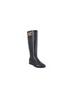 Impo Womens Black Cushioned Reiley Round Toe Zip-up Riding Boot 8 M
