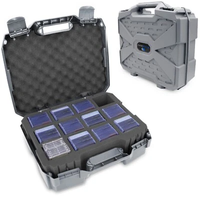 CASEMATIX XL Top Loader Card Case Fits Toploaders One Touch Card Holders - GRAY