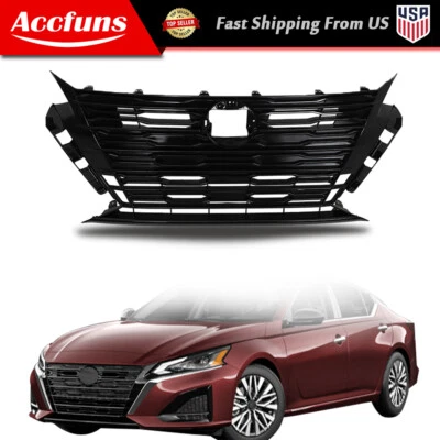 Brand New Gloss Black Grille Grill For Nissan Altima Front 62310-9HF8E 2023-2024 Foto 1 de 4