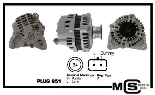 New OE spec Alternator for OPEL Vivaro 1.9 DTI 01- Movano A 2.5 DTI 00- - Image 1 of 1