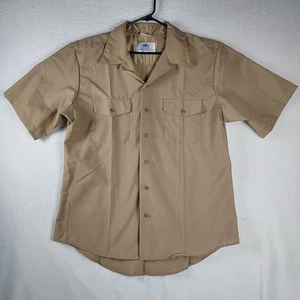 US Navy DSCP Khaki Service Shirt XL Athletic Fit Quarterdeck Collection Wool Ble - Bild 1 von 9