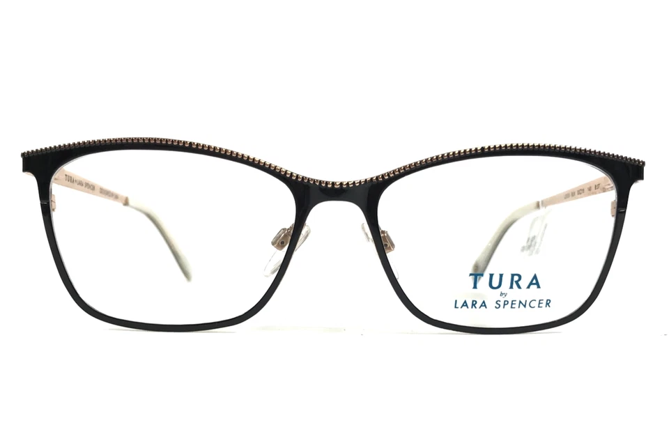 Оправы для очков Tura от Lara Spencer LS131 BLK черные розовое золото 53-16-140 - Изображение 1 из 4