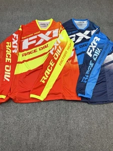 2 FXR Racing Race Division MX Men's Riding Dirt Bike Motocross Jerseys Size S - Picture 1 of 17