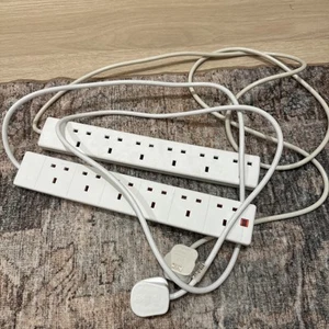 Reino Unido británico 6 pies extensión cable enchufe - Imagen 1 de 11