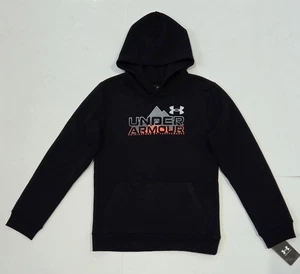 Boys Under Armour Pullover Hoodie Sweatshirt Black Size YXL (14-16) NWT - Picture 1 of 4