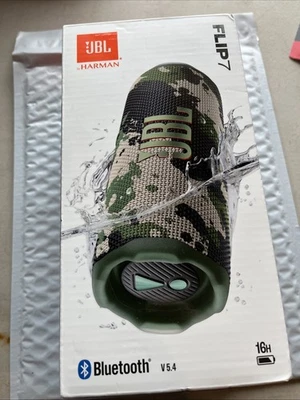 Altavoz portátil Bluetooth JBL Flip 7 camuflaje a prueba de polvo impermeable 16 horas V5.4 Foto 1 de 2