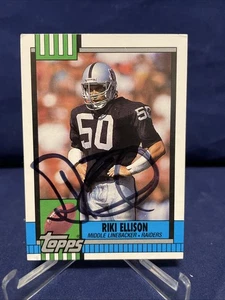 Riki Ellison  Oakland Raiders Autographed  Card - Picture 1 of 2