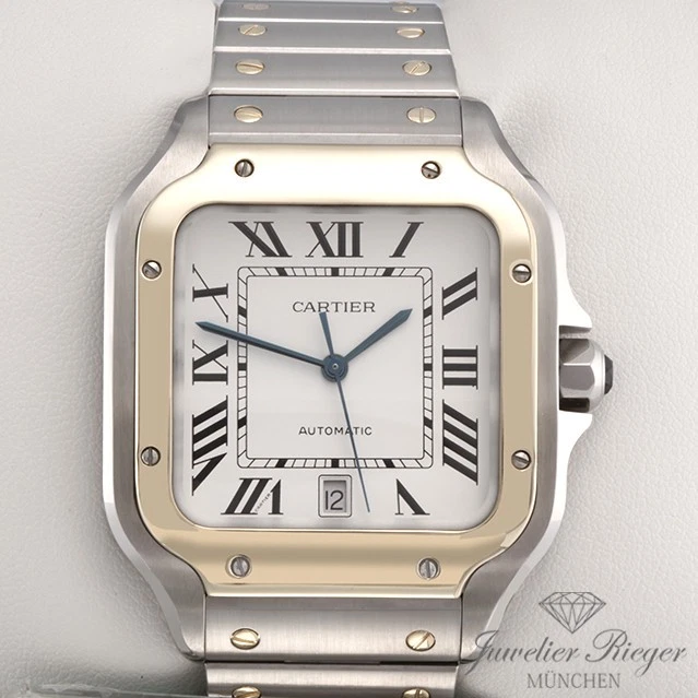 Cartier Santos Großes Modell W2SA0006 2018 Edelstahl Gelbgold 750 Automatik - Bild 1 von 2
