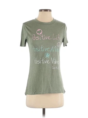 Camiseta verde manga corta Love This Life XS para mujer Foto 1 de 2