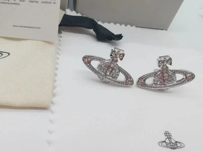 Vivienne Westwood Ohrringe Silber Saturn Kugel Ohrstecker E0317 - Bild 1 von 4