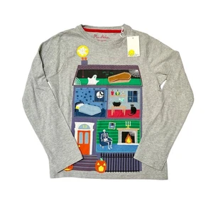 NWT Mini Boden Spooky Haunted House Shirt Size 8/9 - Picture 1 of 6