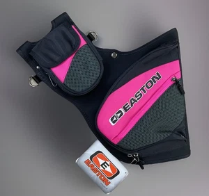 Easton Hip Quiver RH rosa porta tiro con l'arco Deluxe nuovo con etichetta - Foto 1 di 9