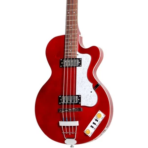 Hofner Ignition Series Short-Scale Club Bass Guitar Metallic Red - Picture 1 of 8