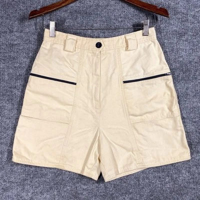 ВИНТАЖНЫЙ 70-х годов моря Rigs морской холст шорты женщин размер 12 якорь хлопок - Изображение 1 из 4