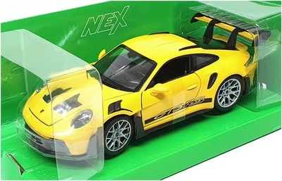 Welly NEX Escala 1/24 Diecast 24122W - Porsche 911 GT3 RS (992) - Amarillo Foto 1 de 4