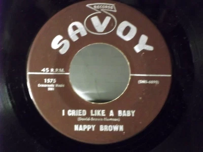 Nappy Brown,Savoy 1575"I Cried Like A Baby"US,7"45,1959 R&B,Stamped #s, Mint - Image 1 of 2