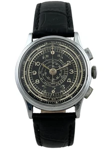 Men's Wristwatch Tourneau (Turnheim) Hand Wound Chronograph Venus 170 - Picture 1 of 6