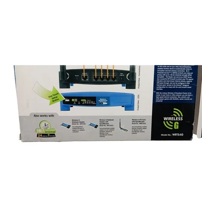 Linksys WRT54G Wireless G Broadband Router with 4 Port Switch Cisco Systems - Image 1 of 4