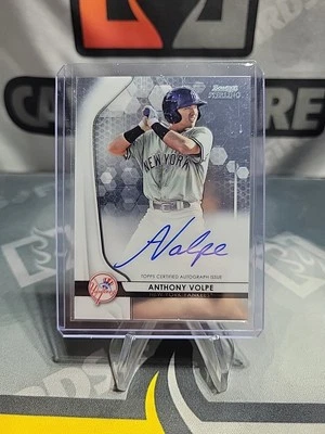 ANTHONY VOLPE AUTO 2020 Bowman Sterling Prospect Autograph Yankees Rookie RC - Image 1 of 2