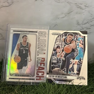 2024-25 Panini Prizm - Global Reach Victor Wembanyama #9 Silver Prizm + Base - Picture 1 of 6