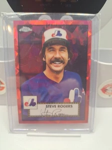 2021 Topps Chrome Red Atomic Platinum Anniversary /100 #577 Steve Rogers (*1) - Picture 1 of 1