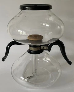 Vintage 1940's Pyrex Silex UP-8 Double Bubble Vacuum Glass Coffee Pot Percolator - Picture 1 of 24