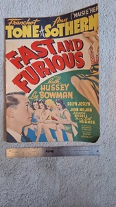 Poster film Fast and the Furious 1939 12 per 16 pollici - Foto 1 di 5