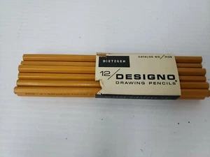Dietzgen Designo Pencils Drawing Drafting Pencils  #H-3139 Vintage Box Of 12 - Picture 1 of 4