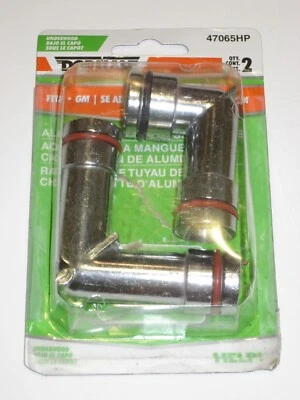 BRAND NEW Dorman 47065HP Heater Hose Elbow CONNECTOR Aluminum 2 W/SEALS - opened - Image 1 of 3