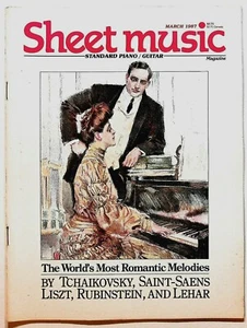 Sheet Music Magazine March 1987 Tchaikovsky Rubinstein Lehar Romantic Melodies - Picture 1 of 1