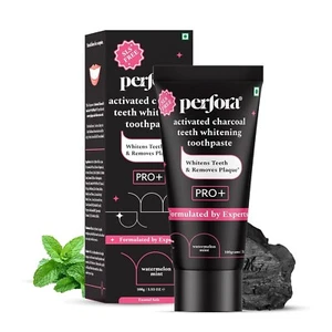 Perfora Charcoal Whitening Toothpaste-100g Removes Coffee, Tobacco & Wine Stains - Picture 1 of 7