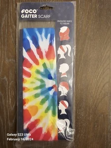Tie Dye Foco Gamaschen Schal * Unisex * Brandneu - Bild 1 von 1