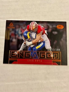 2023 PANINI LUMINANCE NICK BOSA ENGAGED 52/100 ORANGE FOIL 49ERS SP - Picture 1 of 2